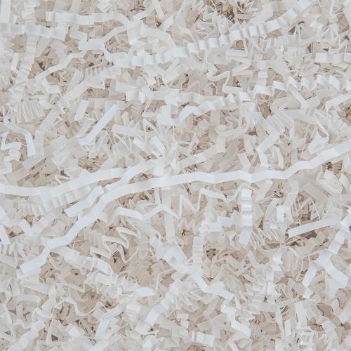 Caleihd Crinkle Cut Paper Shred Filler Gift Cushion Streamer White | Packing Paper Grass for Christmas Wedding Birthday Bridesmaid Engagement Craft Gift Boxes Bags Basket Decoration 4.5oz