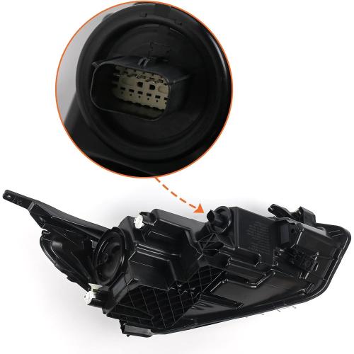 FIONE for Chevy Equinox Headlight Assembly 2018 2019 2020 2021 Halogen LED DRL Projector Headlamp Replacement Left Driver Side LH 84194561