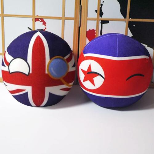 Polandball Plush Doll Countryball, Toy Plush Gift,USA USSR UK France Russia Canada Italy Country Ball, 7.87 Inches