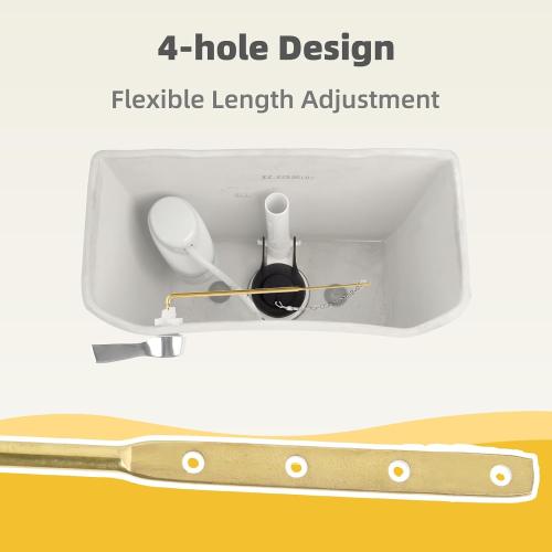 iFealClear Universal Metal Toilet Handle Replacement Kit, Front Mount Toilet Flush Handle Replacement Compatible with Kohler, American Standard, TOTO, Mansfield, Solid Brass, Chrome