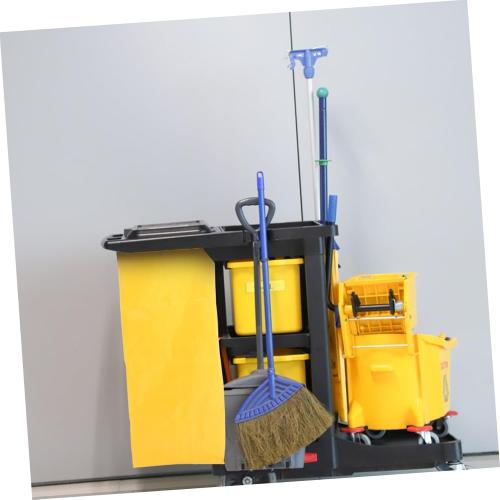 GANAZONO Large Capacity Cleaning Cart Bag Organizer Insert for Housekeeping Carts Sturdy Design for Efficient Cleaning Supplies Management for Janitorial