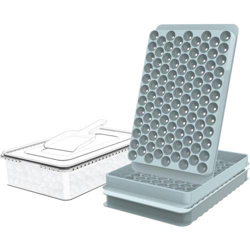 WIBIMEN Mini Ice Cube Trays for Freezer with Lid, 0.55 Pebble Ice