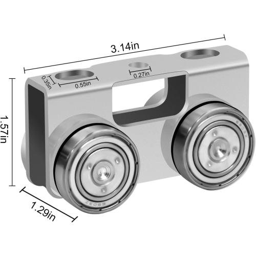 P2750-EG 4 Wheel Light Duty Trolley Assembly for Unistrut, Use for All 1-5/8 P1000, P1001, P5000, P5001, P5500, P5501 or Taller Strut Channel, Unistrut, Superstrut (4PACK)