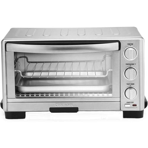 Cuisinart TOB-1010 Toaster Oven Broiler, 7.87D x 15.86W x 11.77H , Stainless Steel