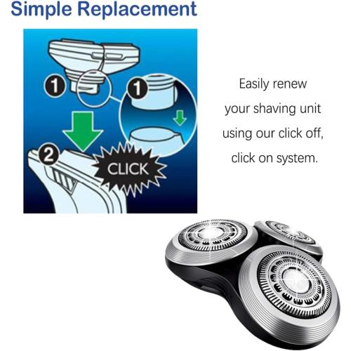 SH90/RQ12 Replacement Shaver Head for Philips Norelco Series S9000, Version Replacement Shaver Head with Double Precision Blades for Series RQ12/RQ10/S9000, S8000,1Pack