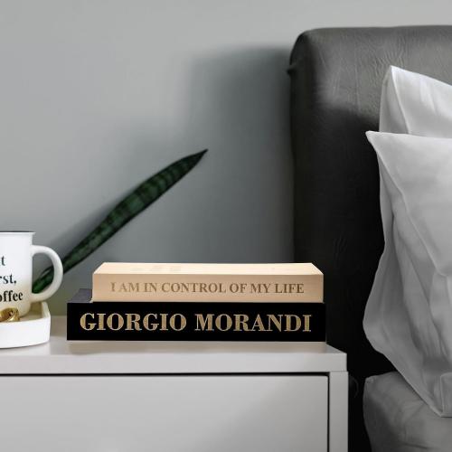 Decorative Books for Home Decor - Set of 2 Fake Books for Decoration, Faux Book Storage Box Enhance Your Coffee Table, Bookshelf & Mantel Shelf Decor, Linen Book Decor Aesthetic Set, Books Decor