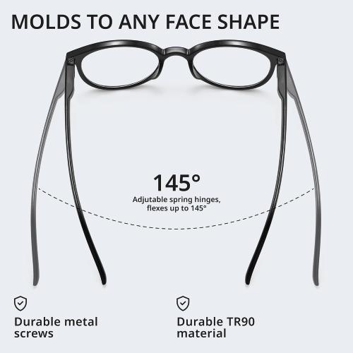 GIBLOGO Reading Glasses for Women/Men Eye Glasses Blue Light Reading Glasses Cheaters Eyeglasses