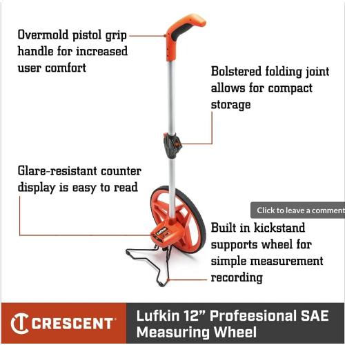 Crescent Lufkin 12 Professional SAE Measuring Wheel - PSMW48N