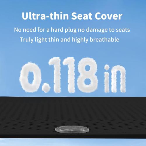 2 PCS Nappa Leather Car Front Seat Covers for 2025 2026 Tesla Model Y/3 Highland/Juniper Breathable Perforated All-Season Universal Bottom Seat Protectors for Tesla Accessories, Black