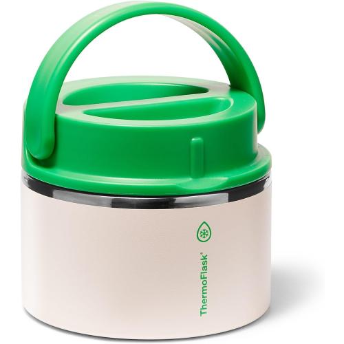 ThermoFlask Insulated Food Jar with Leakproof Lid (12 oz, Desert Bloom) - Stainless Steel Food Containers for Hot & Cold Meals, Lunch, Soup & Snacks