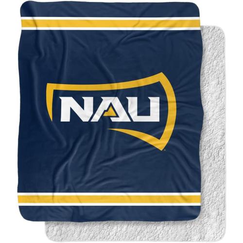 LOGOVISION Official Collegiate Primary Logo Collection Silky Touch Sherpa Back Super Soft Throw Blanket Collection