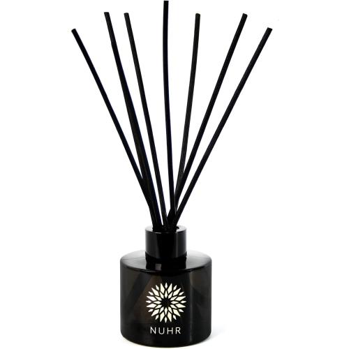 NUHR Home Reed Diffuser Oud & Amber Sticks for Home Multi Note Fragrance - Long Lasting Aroma Perfect Reed Diffuser, Minimum of 4 Months, UK-Made- Gift Set 100ml