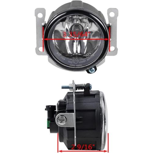 Astra Depot 2X Fog Lights with H11 Bulbs w/Mounting Brackets Replacement For Mitsubishi Outlander RVR ASX