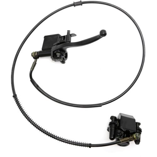 Left Hydraulic Brake Master Caliper Rear Hand Hydraulic Disc Brake Assembly Replacement for 50cc 90cc 110ccc 125cc Chinese Taotao Roketa Sunl Go-Kart Dune Buggy Quad ATV Dirt Mini Bike