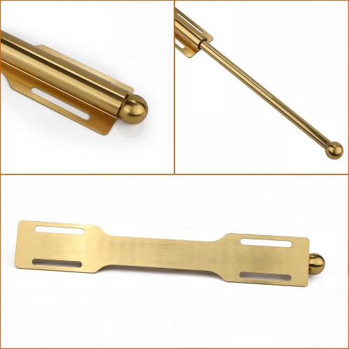 Valet Rod for Closet Pull Out, Rod for Bedroom Laundry Room Bathroom, Brushed Gold