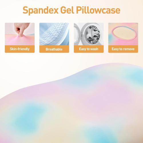 Cervical Neck Pillow Memory Foam for Pain Relief,Ergonomic Cooling Pillow for Sleeping Odor-Free，Ideal for Side Back and Lying Sleepers (Multicolor)