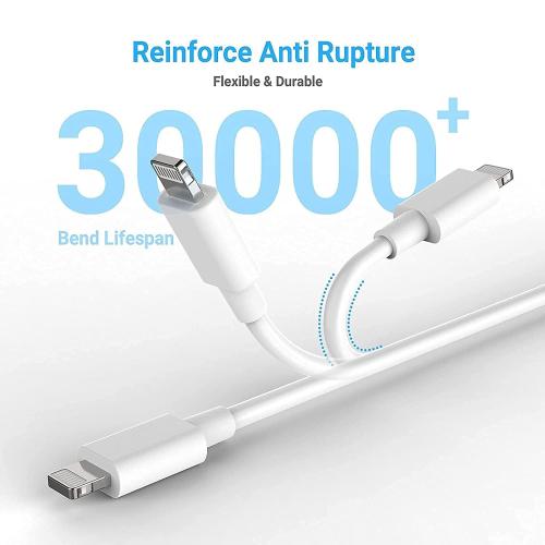 6ft USB A to Lightning Cable for iPhone 14, Carplay Cable Compatible for iPhone 14 pro max,13 Plus,SE 2nd/12/11/Xs/XR, Fast Charging Power Cord for AirPods 4, AirPods Pro (2nd/3rd gen) Charger cable