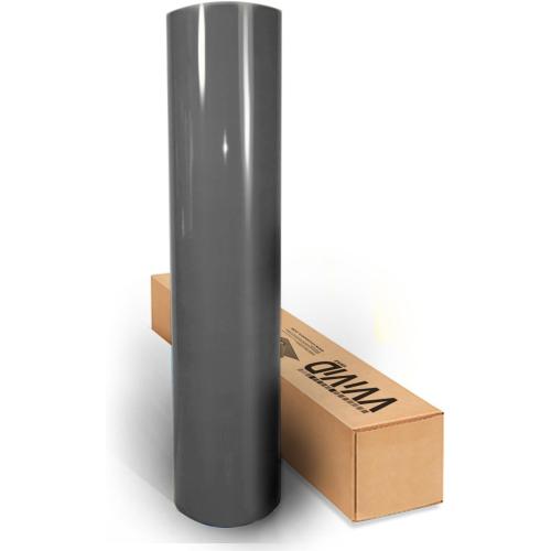 VViViD Gloss Gunmetal Grey Vinyl Exterior and Interior Bubble and Air-Free Channel Tech (3ft x 5ft)