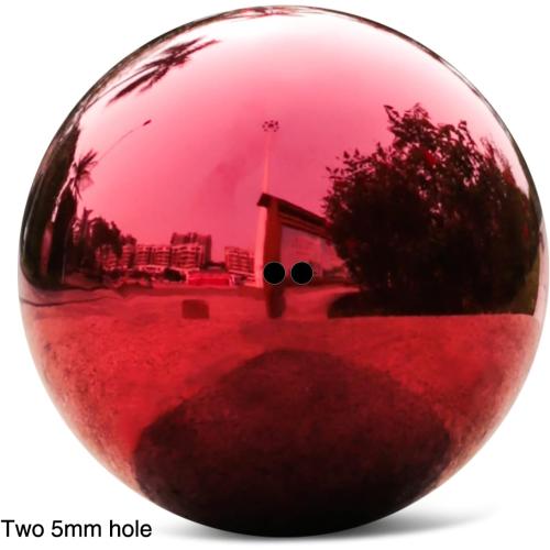 Stainless Steel Red Gazing Mirror Ball,10inch