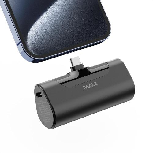 iWALK Portable Charger for iPhone 16/15 USB-C Small Power Bank 20W 4,500mAh Fast Charging Battery Pack Compatible with iPhone 15/16/16 Plus/16 Pro/16 Pro Max, Samsung Galaxy S25/S24/S23 Android