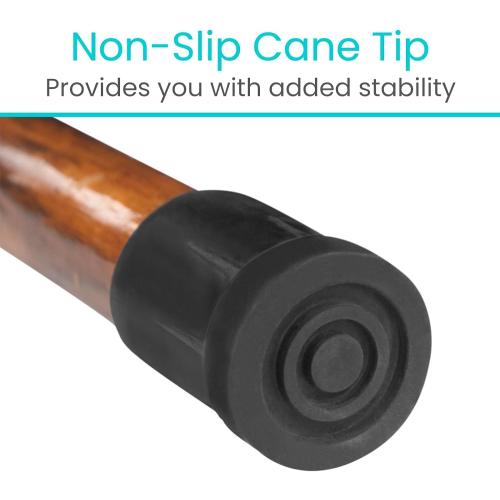 BROWN AND CREAM Vive Wooden Walking Stick - Willow Cane for Seniors Hiking & Balance - Heavy Duty Carved Twisted Wood Sticks for Men & Women - Stylish Support Pole for Outdoor Trekking & Weight Bearing