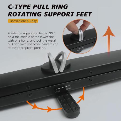 Tecdigbo 50 Inch Projector Screen Pull Down, 16:9 Projector Screen Retractable Tabletop Screen Tripod Stand for Home Theater Meeting Room, School Indoor Outdoor Ceiling Wall Mount Upgrade