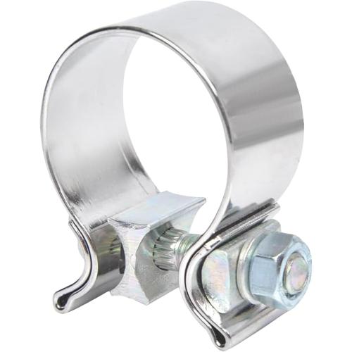 bylikeho Stainless Steel Exhaust Clamp, Narrow Band Muffler Seal,Car Accessories Narrow Band Muffler Clamp,Use for Exhaust System (1.75 inch)