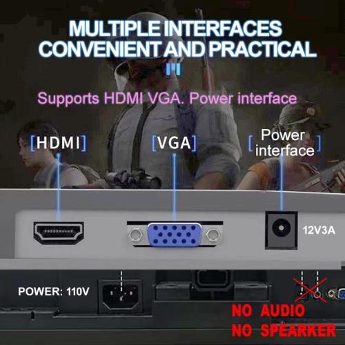 19-inch Full HD 75Hz Small Thin Monitor for laptops, Computers and desktops, HD  1440 x 900p, Anti-Glare, LED Display, VGA/HDMI Connection