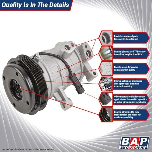 AC Compressor & 8-Groove A/C Clutch For John Deere Replaces RE46609 TY6764 RE214439 TY24304 10PA 12v 447100-2381 - BuyAutoParts 60-02276NA New