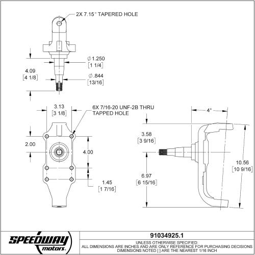 1955-57 Compatible with Chevy 2 Drop Spindles, Aftermarket Disc Brake Conversion