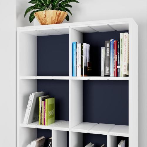 Decotalk 17.7x400 Inch Navy Wallpaper Peel and Stick Dark Blue Wallpaper Removable Dark Blue Contact Paper for Cabinets, Solid Blue Wallpaper for Bedroom Solid Blue Wall Paper Self Adhesive