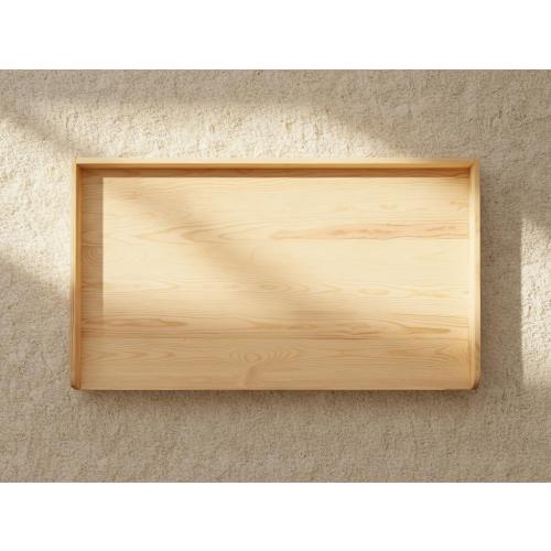 Laundry Room Washer and Dryer Countertop for Organization, 27.5 W x 54 L Solid Pine Wood Washer Dryer Countertop, Laundry Machine Topper with Edge Rails and Non-Slip Pads