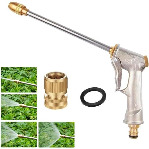 Garden Hose Nozzle,Hose Sprayer Nozzle Metal Spray Nozzles for Garden Hose Gun Heavy Duty Hand Sprayer with 3/4”GHT Thread Brass Hose Quick Connect Fitting, for Lawn,Washing Cars,Pets Shower