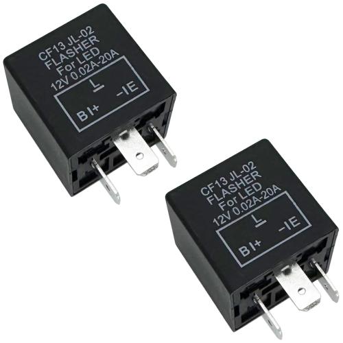 3-pin LED Flasher Relays CF13, Fixed 12V Electronic Blinker Relay