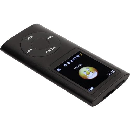 Multifunctional Portable MP3 Music Player with Large Memory Capacity and Premium Material for Music Enthusiasts (Black)