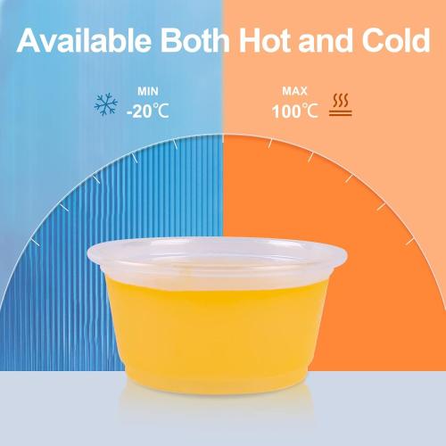TashiBox Disposable Mini Cups, Portion Cups (No Lids), 200 Count (1 oz)