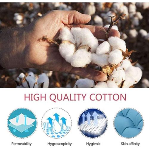 Srutirbo Indoor Outdoor Bench Cushion, Waterproof Swing Cushion Seat Chair Replacement Pads Pillow for Lounger Garden Furniture Patio Metal Wooden (Blue, 47 * 20inch)