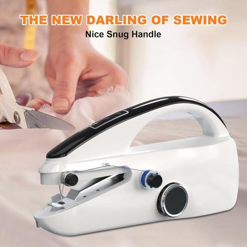 CJC Handheld Sewing Machine,Sewing Machine for Beginners,Two Speed Adjustment Electric Handheld Mini Sewing Machines,Easy to Use and Fast Stitch Suitable for Clothes,Fabrics,DIY Home Travel