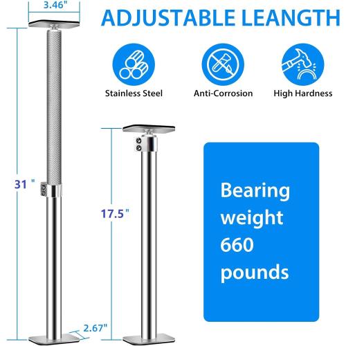 Undermount Sink Brackets.Undermount Sink Support,Undermount Sink Repair Kit, Adjustable Support PolKitchen Sink Brackets