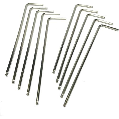 10pcs 2mm Ball End Allen Wrench sets,2mm Hex Key Wrench set,2mm ball end Hex Driver allen key Door Key L Shaped hex wrench set with Long Arm 95mm lengh.2mm ball end hex wrench