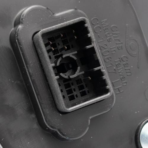 TRQ Driver Side Power Heated Manual Folding Mirror with Utility Spotlight Textured Black Compatible with 2019-2023 Chevrolet Silverado 1500 2022 Silverado 1500 LTD GM1320680