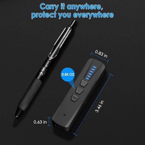 Hidden Camera Detectors,Bug Detector Anti Spy Camera Finder, GPS Tracker Detector RF Wireless Scanner Rechargeable, 5 Levels Sensitivity 4 Modes for Hotel,Travel,(Black) (Black)