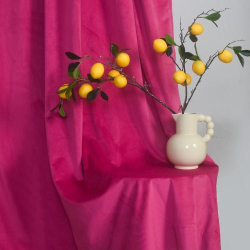 Roslynwood Velvet Berry Curtain 120 inch Long - Curtains Block Light Rod Pocket Thermal Insulated Window Drapes Set for Living Room/Bedroom/Dining Room, W52 x L120, 2 Panels