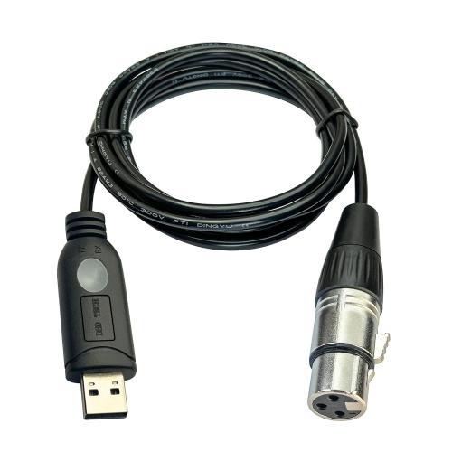 DSD TECH SH-AU20A USB to XLR Cable for Dynamic Microphones Such as Shure(5.9FT)