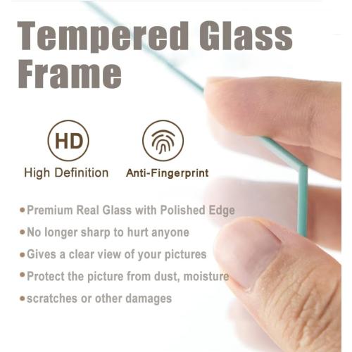 KTKDE 8x10 Picture frame Set of 2,Wine red Wooden Photo Frame 5x7mat or 8x10 Without Mat,Tempered Glass,10 by 8 Studio Gallery frames for Wall or Tabletop Family Friends Wedding Gift ideal gift