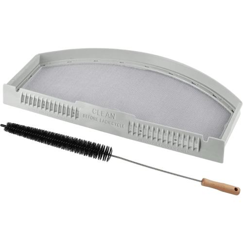 Upgraded WE03X23881 Dryer Lint Screen Filter Replacement for GE Dryer, GTD65EBSJ3WS GTD33EASK0WW GTD42EASJ2WW GTD42GASJ2WW GTD45EASJ2WS PS11763056 Stainless Steel Metal Screen with Cleaner Kit Brush