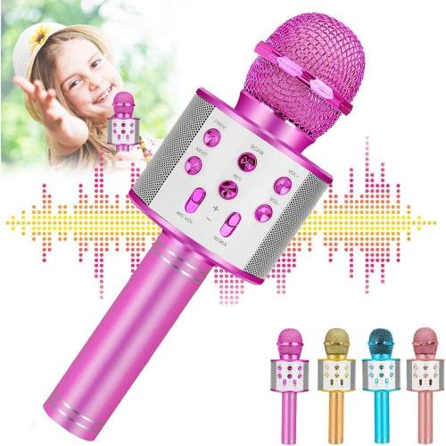 Kids Karaoke Microphone for Girl Toys: Christmas Birthday Gifts Ideas for 3 4 5 6 7 8 9 10 Year Old Girls