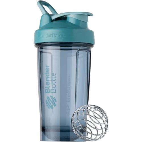 BlenderBottle Shaker Bottle Pro Series Perfect for Protein Shakes and Pre Workout, 24-Ounce, Cerulean Blue and Ocean Blue