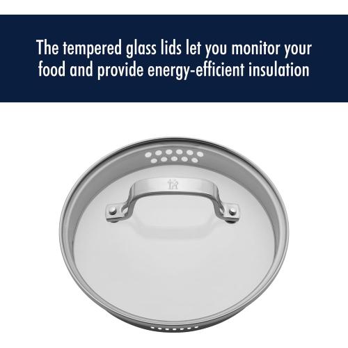 HENCKELS Clad H3 2-qt Saucepan, Induction Pan, Stainless Steel, Durable and Easy to clean MISSING LID