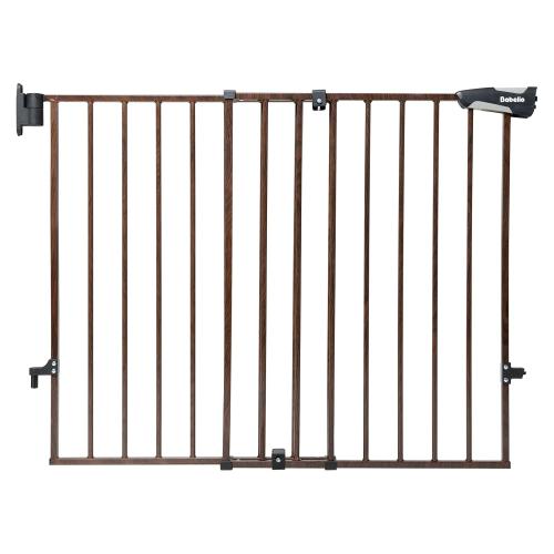 Babelio Baby Gate for Stairs & Doorways, No Bottom Bar| Easy Installation| One-Handed Operation| Auto-Close| Hardware Mount (Drill Needed) Safety Dog/Pet Gate